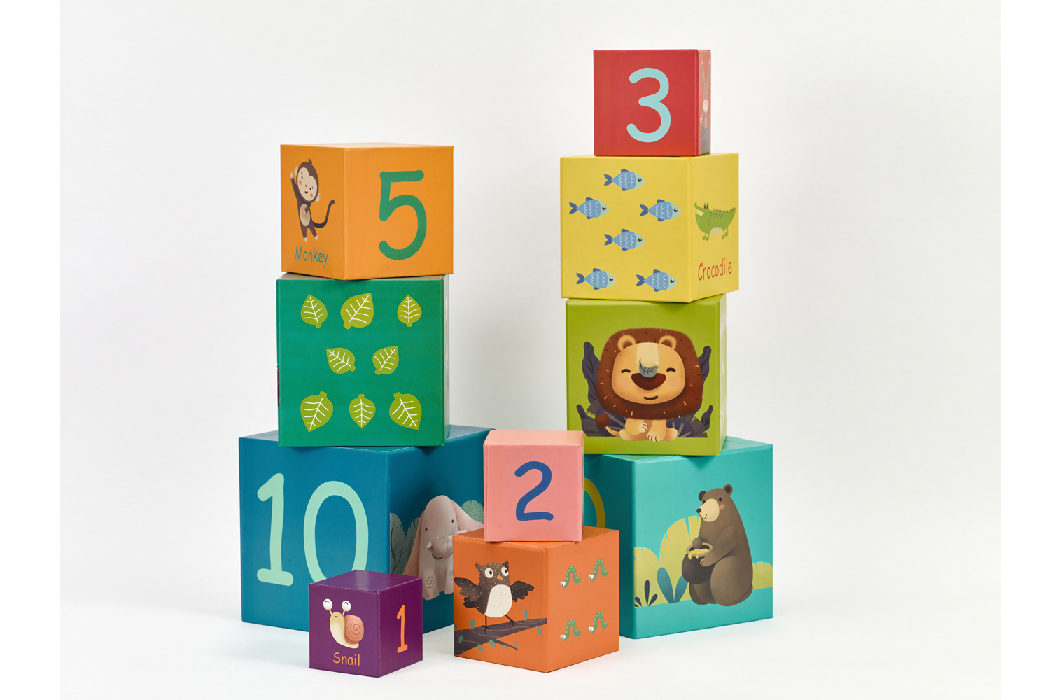 HABA Cubi Per Impilare Zippy Cars - Gioco Impilabile Con Veicoli E Numeri 1-10 - Giocattolo Per Bambini 12+ Mesi